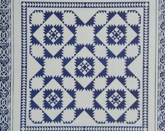 Delectable Mountain Star pattern for a wall hanging quilt from Mary K Ryan Design (1987)  K5118