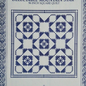 Delectable Mountain Star pattern for a wall hanging quilt from Mary K Ryan Design (1987)  K5118