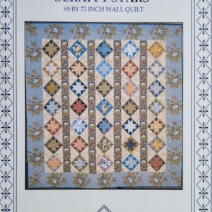 Scrappy Stars pattern for a wall hanging quilt from Mary K Ryan Design (2003)  K5102