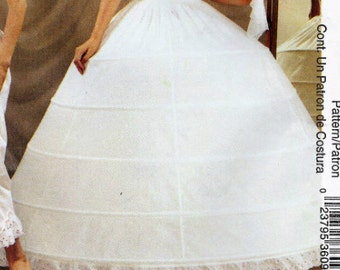 McCalls 3609  Misses' Costume sewing pattern - Hoop Petticoat, Camisole, Pantaloons, Corset UNCUT FF K0638