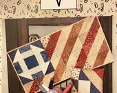 Wave Our Colors pattern for a wall hanging quilt pillow by Sandy Gervais for Pieces from My Heart 309 (2005) K2141