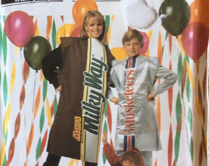 Candy Bar Costumes Pattern SNICKERS Milkyway 3 Musketeers Etsy