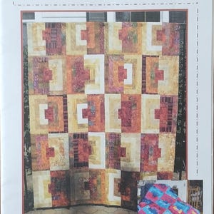 Log Cabin Loco pattern for a fat quarter quilt from Marlous Designs  #MD11 (2005)  K6324