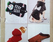 Quilted Dog Coats pattern with hood or collar and decorative appliqués in 2 sizes Kwik Sew 4302 R10678 UNCUT FF (2020) K4013
