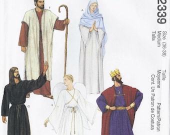 McCalls 2339|7280|2066|8435|5568  Adults&#39; Nativity costumes pattern - Easy to sew gowns, robes and accessories  UNCUT FF (2000) K0988