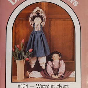 Warm at Heart pattern for door knob|draft stopper doll from DreamSpinners|Great American Quilt Factory #134 (1987) *K6398