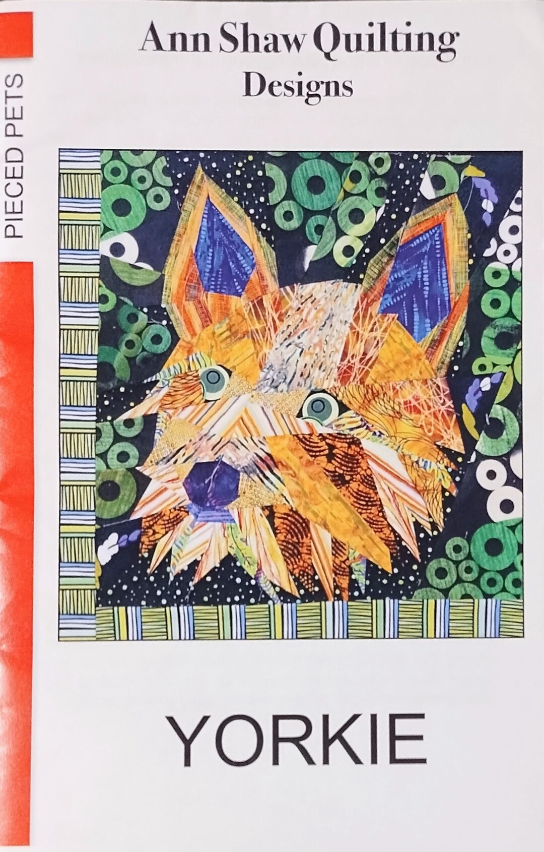 York Pattern Yorkie Pattern for a Paper Pieced Quilt From Ann Shaw Quilting Designs ...