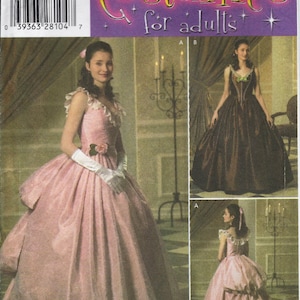 Simplicity 4479|0584 Misses&#39; Historical ball gowns pattern designed by Andrea Schewe UNCUT FF (2005)  K1299