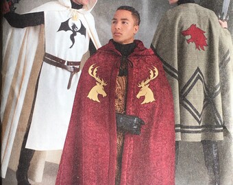 Simplicity 8771|10722|10314 Adults' Unisex Capes sewing pattern in 3 lengths  UNCUT FF (2020) K3539