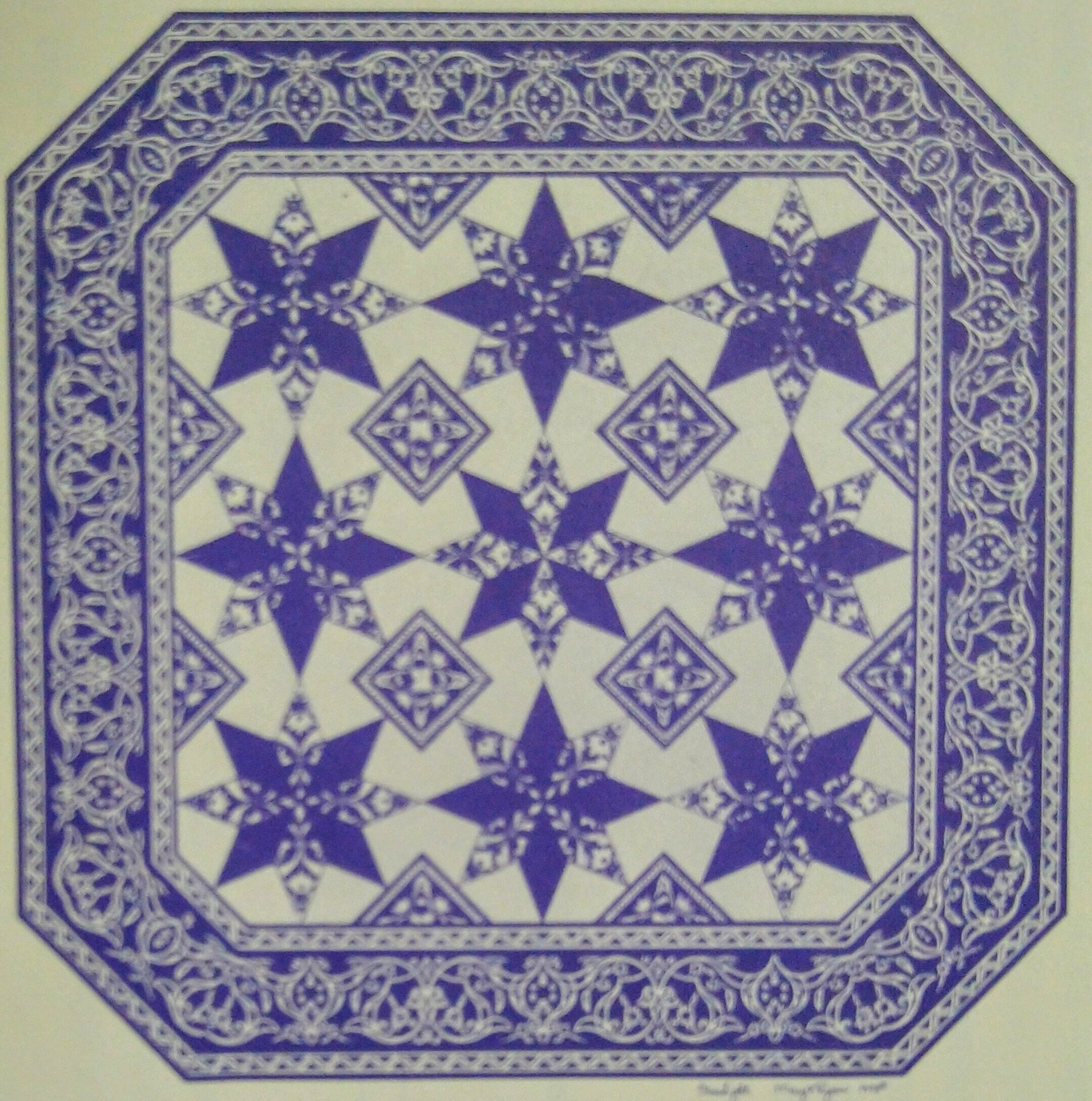 Starlight Pattern for a Wall Hanging Quilt With 5 Design Options From ...