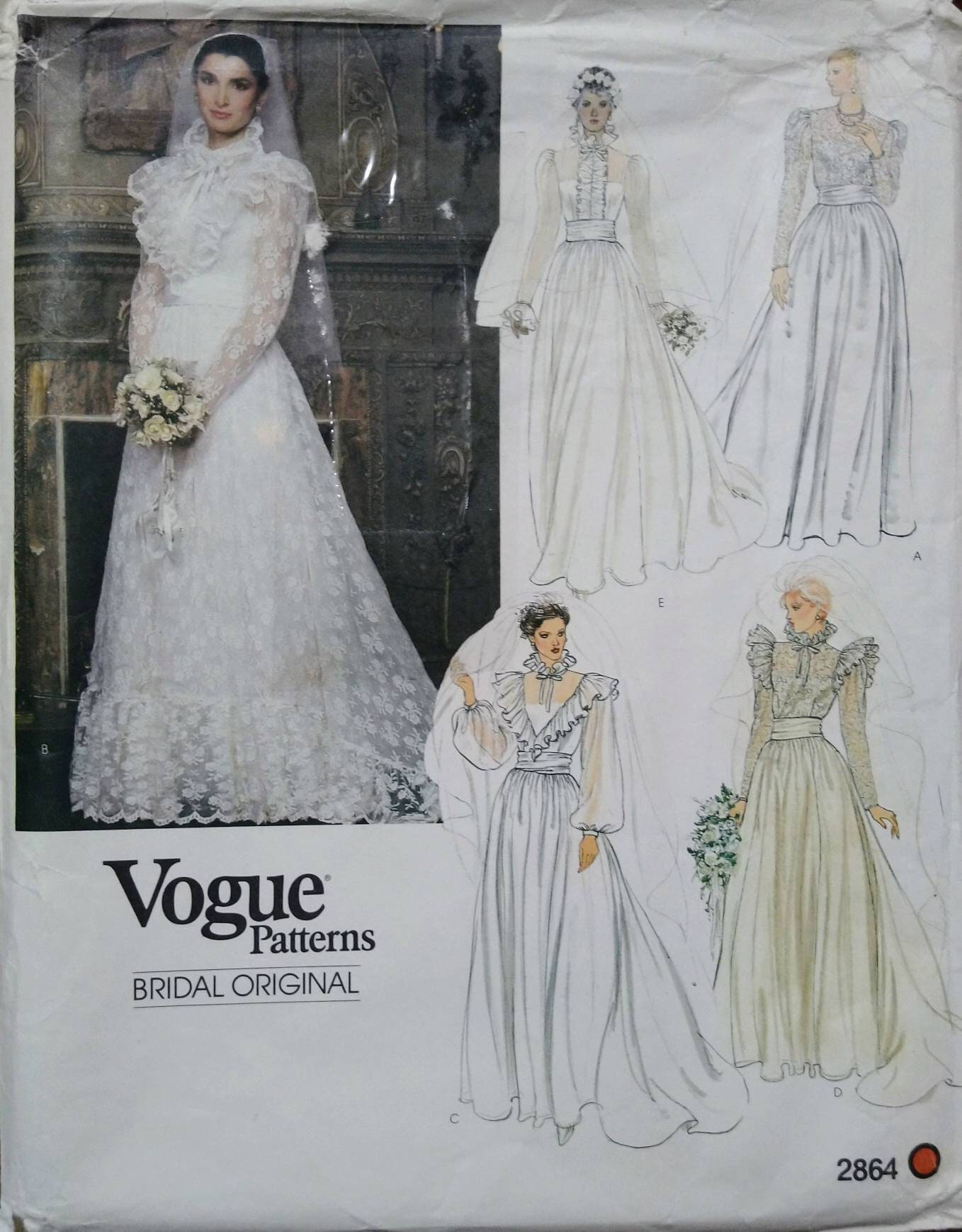 Wedding Gown Pattern Vogue Couturier Design 1347 John | Etsy | Vintage  wedding dress pattern, Wedding gown patterns, Wedding dress patterns