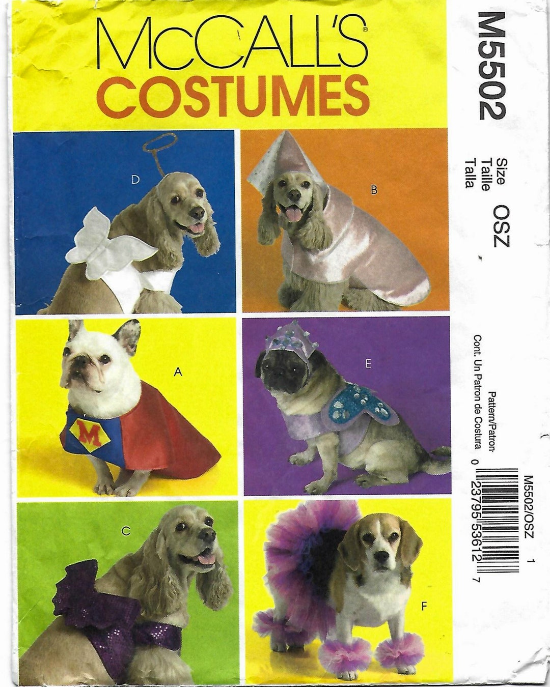 Dog Costumes Pattern Superdog Princess Butterfly Angel Etsy