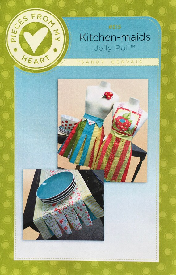 Kitchen-maids Pattern for a Bib Apron Pleated Apron & Table - Etsy
