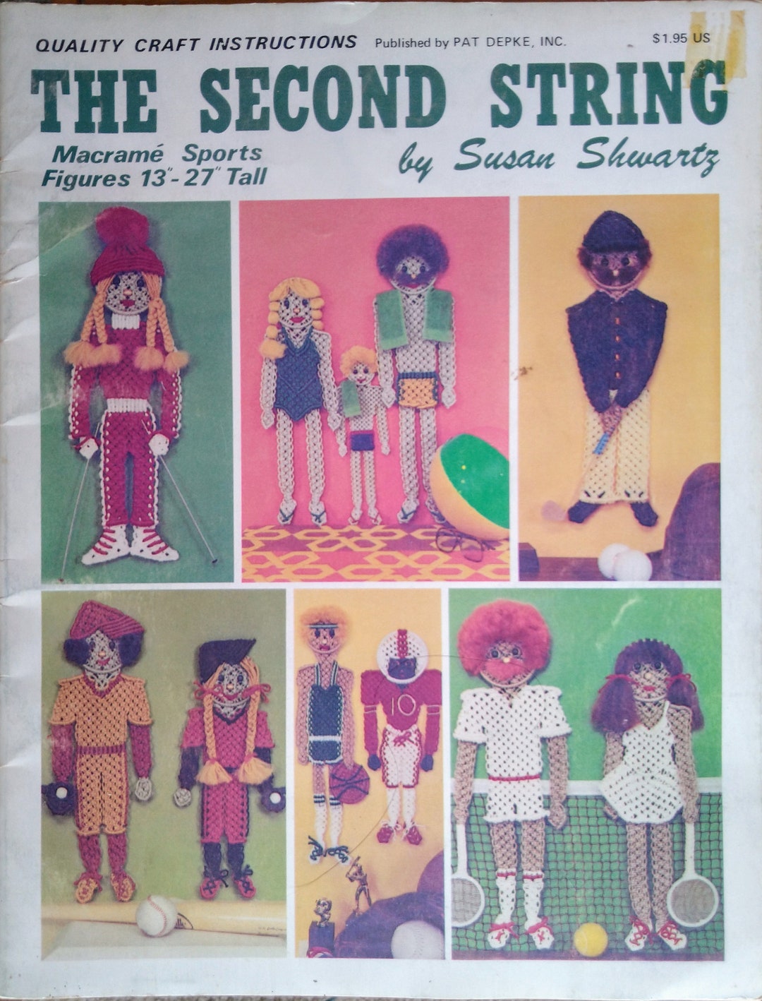 The Second String Pattern Booklet - Macramé Sports Figures Designed by ...