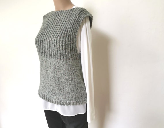 Ambitieus zeven onderpand Knitting Pattern Vest Women Slipover Easy Pattern Sleeveless - Etsy Finland
