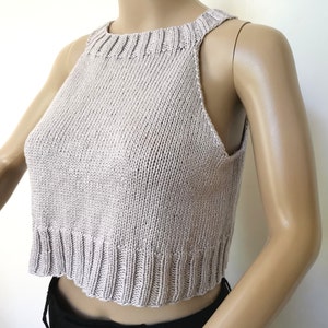 Knitting pattern top Summer, women belly shirt,  crop top ladies