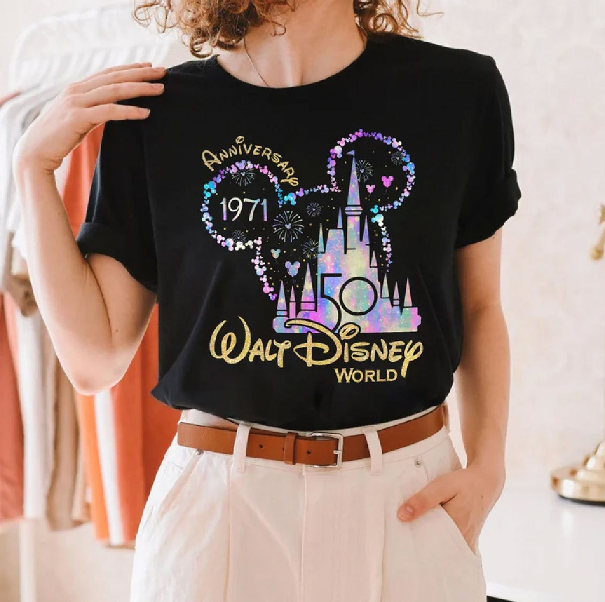 Mickey Ears Disney World 50. Jahrestag T-Shirt Mickey Ears Disney World 50. Jahrestag T-Shirt