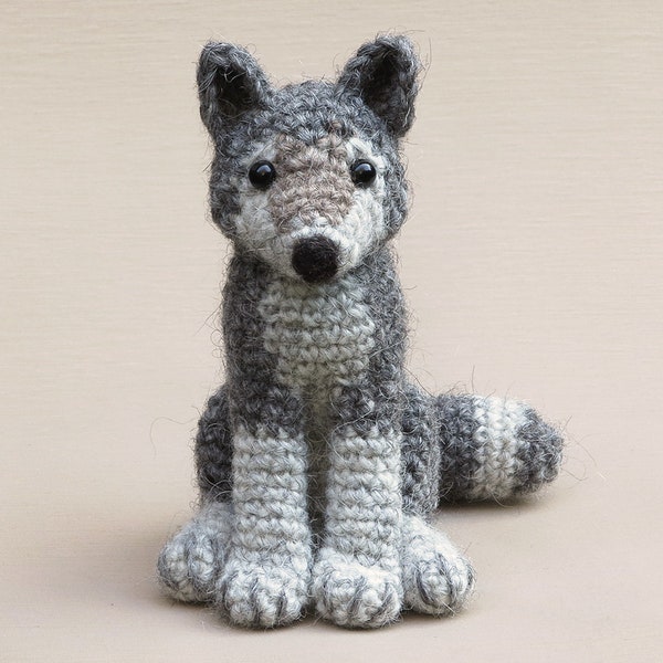 Crochet pattern for Woolfie, realistic crochet wolf amigurumi - Instant download PDF File