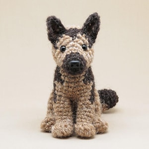 Crochet pattern for Doerak, realistic crochet German Shepherd puppy dog amigurumi - Instant download PDF File
