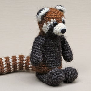 Crochet pattern for Bodo the crochet amigurumi red panda - Instant download PDF File
