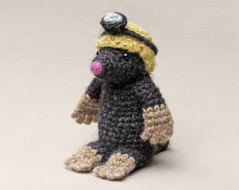 Crochet pattern for Moser the crochet amigurumi mole - Instant download PDF File