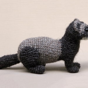 Crochet pattern for Bolthus, realistic crochet ferret or polecat amigurumi Instant download PDF File image 5