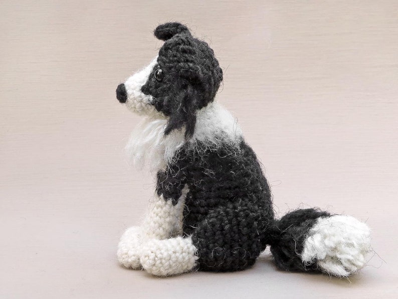 Häkelanleitung für Finnly, Border Collie Hund Amigurumi realistisch gehäkelt Sofort download PDF Datei Bild 5