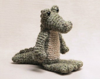 Crochet pattern for Drago the amigurumi crochet crocodile alligator - Instant download PDF File