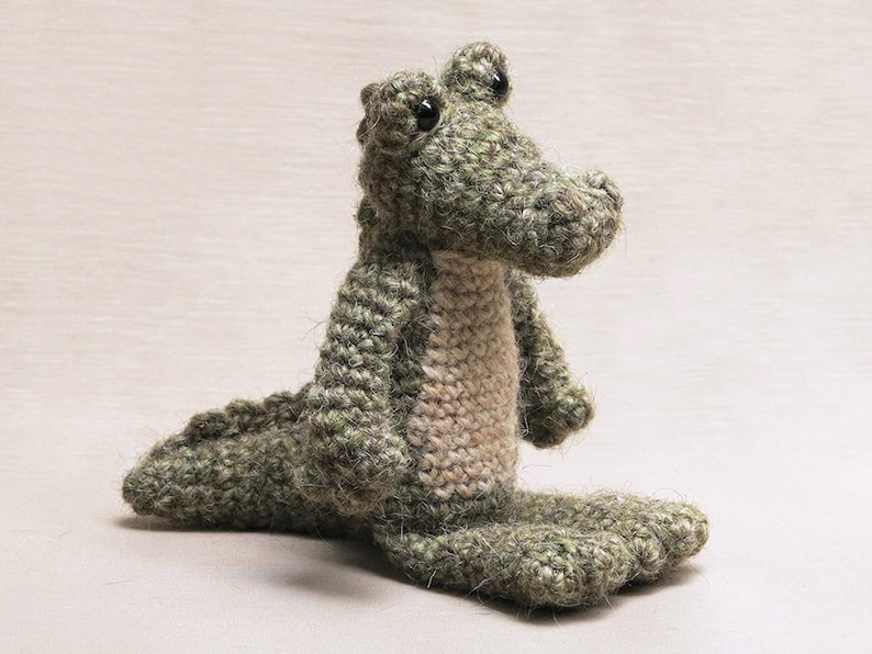 Crochet pattern for Drago the amigurumi crochet crocodile alligator Instant download PDF File image 1