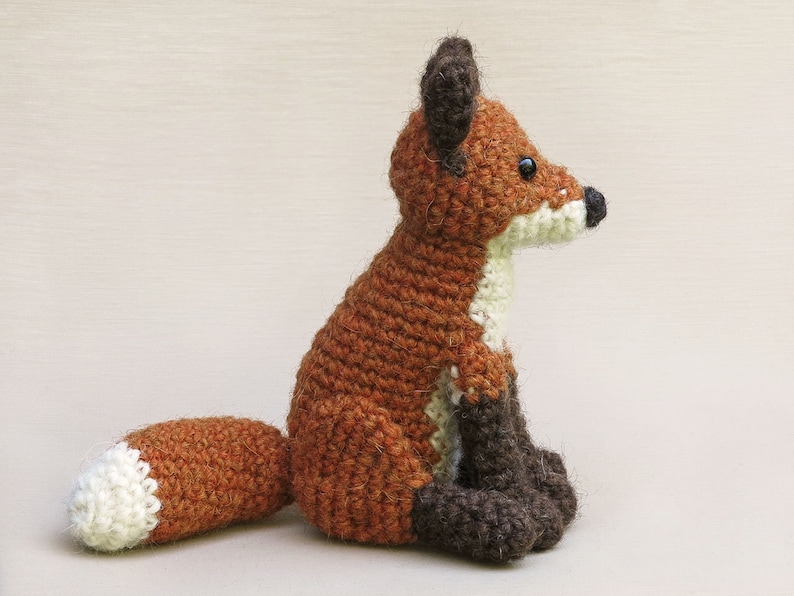 Häkelanleitung für Flamsie, Fuchs Amigurumi realistisch gehäkelt Sofort download PDF Datei Bild 3