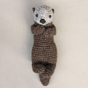 Crochet pattern for Sno and Snoosle, realistic crochet sea otter pup amigurumi Instant download PDF File image 5