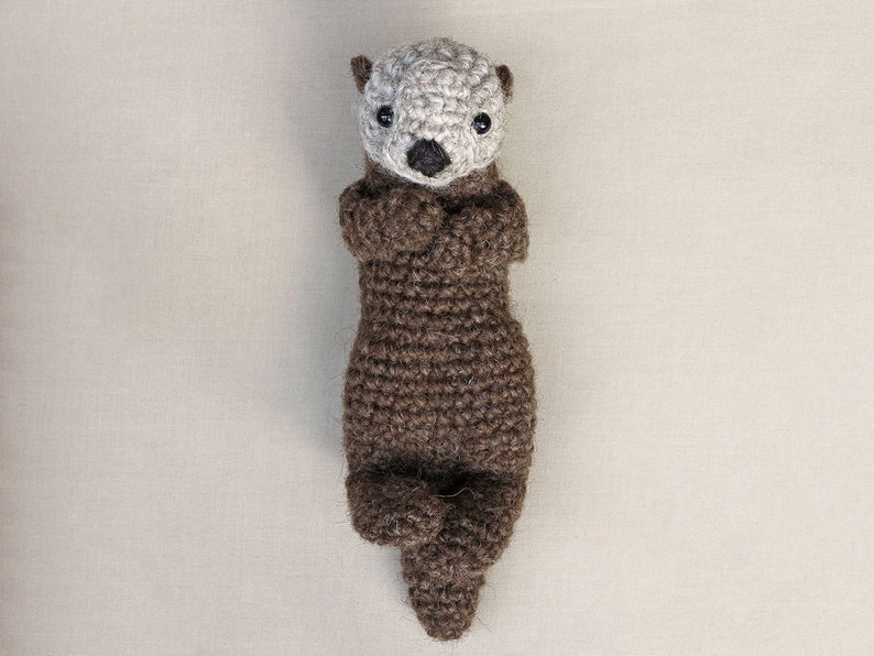 Crochet pattern for Sno and Snoosle, realistic crochet sea otter pup amigurumi Instant download PDF File image 5