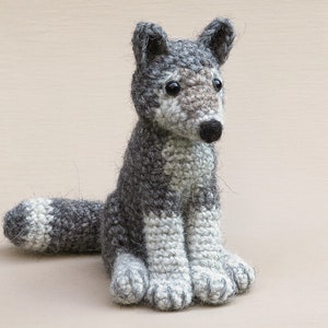 Crochet pattern for Woolfie, realistic crochet wolf amigurumi Instant download PDF File image 4