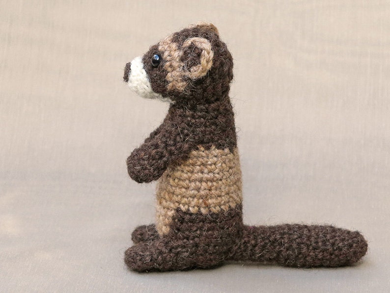 Crochet pattern for Bunsie crochet amigurumi ferret polecat Instant download PDF File image 5