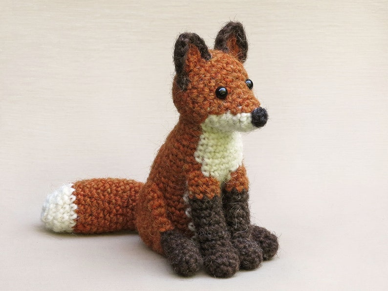 Häkelanleitung für Flamsie, Fuchs Amigurumi realistisch gehäkelt Sofort download PDF Datei Bild 4