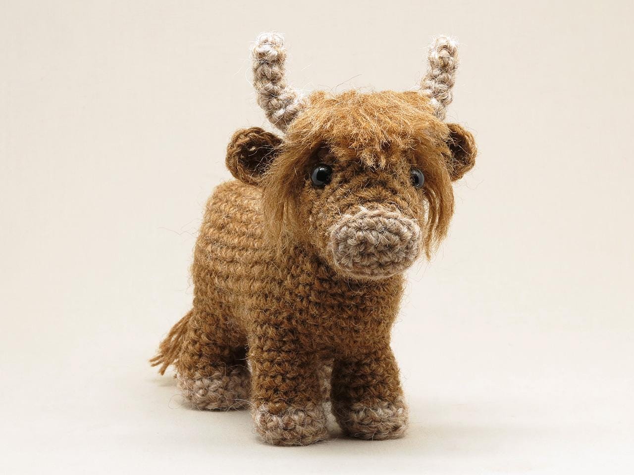 Crochet pattern for Merley, realistic crochet highland cow amigurumi - Instant download PDF File
