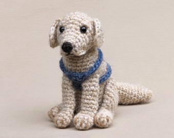 Crochet pattern for Golden Boy, realistic crochet golden retriever / labrador dog amigurumi - Instant download PDF File