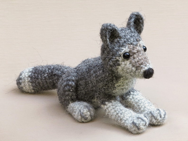 Crochet pattern for Woolfie, realistic crochet wolf amigurumi Instant download PDF File image 9