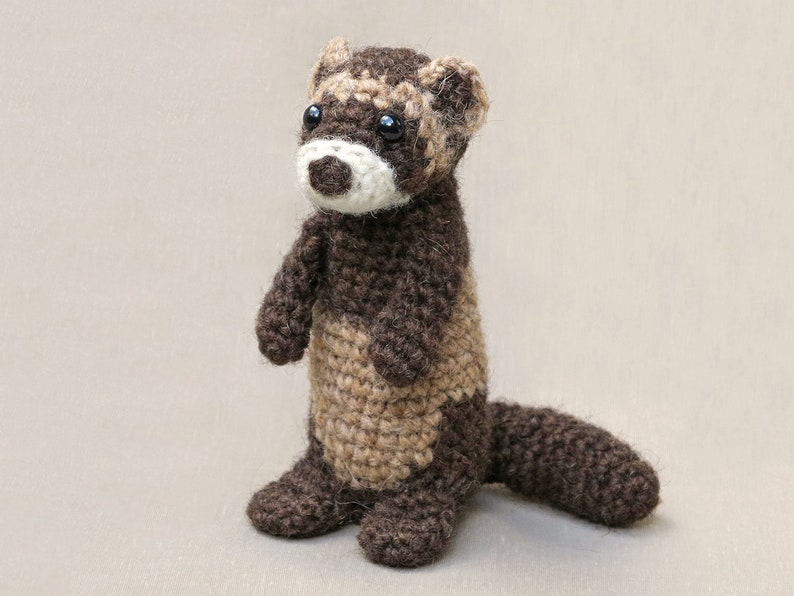 Crochet pattern for Bunsie crochet amigurumi ferret polecat Instant download PDF File image 1