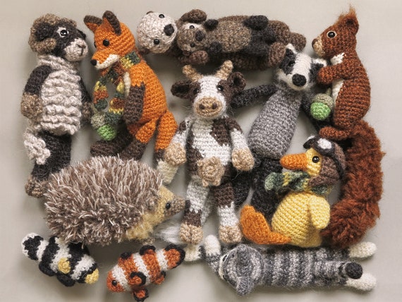 NEW Crochet Kit: CROCHET ANIMAL PALS 56-Page Book + Materials