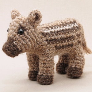 Virkmönster för Frissle, realistisk virkad vildsvinsunge aka boarlet amigurumi - Ladda ner PDF-fil direkt