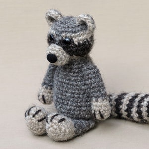 Crochet pattern for Wasby the crochet amigurumi raccoon - Instant download PDF File