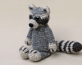 Crochet pattern for Wasby the crochet amigurumi raccoon - Instant download PDF File