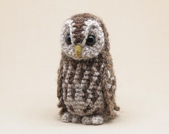 Haakpatroon voor Fronsky, realistische bosuil-amigurumi - PDF-bestand direct downloaden