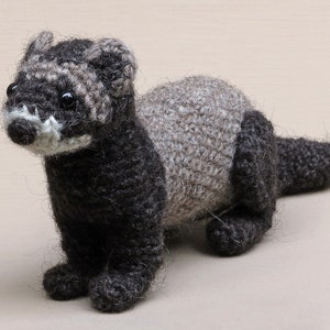 Crochet pattern for Bolthus, realistic crochet ferret or polecat amigurumi Instant download PDF File image 8