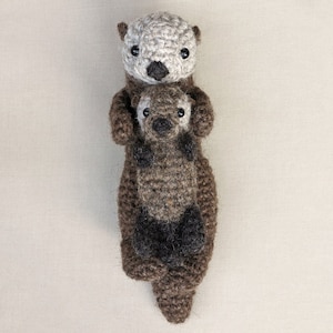 Crochet pattern for Sno and Snoosle, realistic crochet sea otter pup amigurumi Instant download PDF File image 3