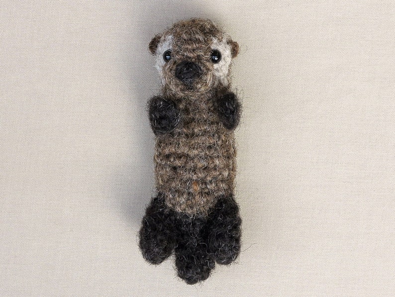 Crochet pattern for Sno and Snoosle, realistic crochet sea otter pup amigurumi Instant download PDF File image 6