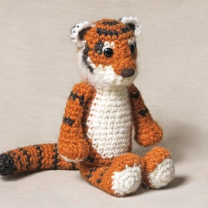 Crochet pattern for Koji the amigurumi crochet tiger Instant download PDF File image 1