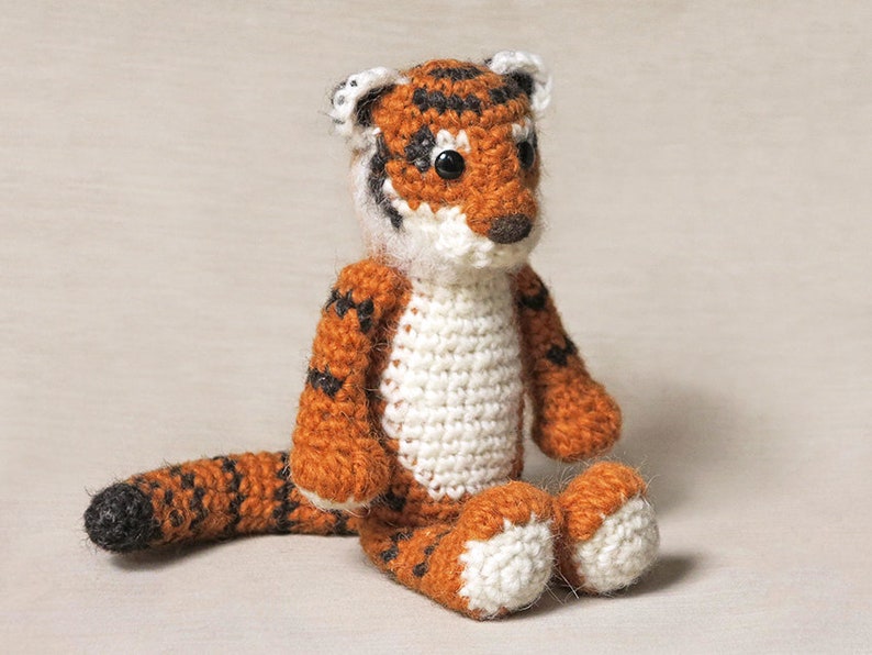 Crochet pattern for Koji the amigurumi crochet tiger Instant download PDF File image 1