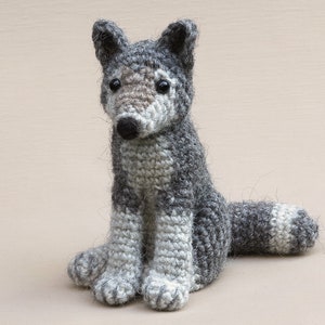 Crochet pattern for Woolfie, realistic crochet wolf amigurumi Instant download PDF File image 8